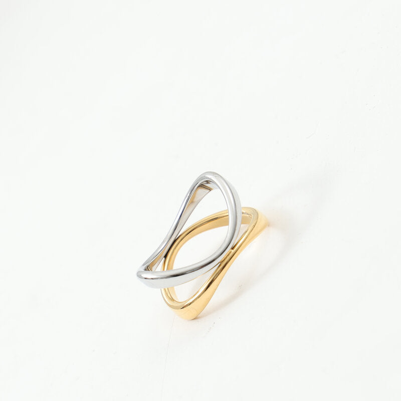 Two-color Color Matching Titanium Steel Gold Bracelets