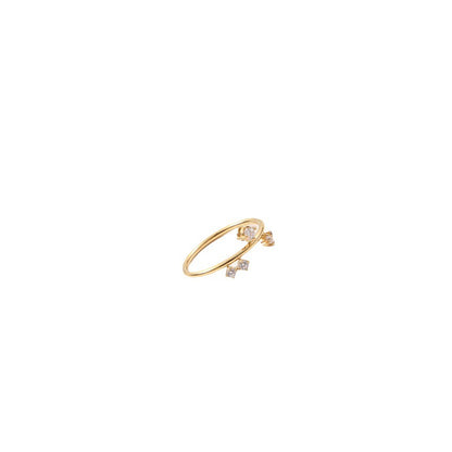 Thin Diamond In The Debris Titanium Steel Rings