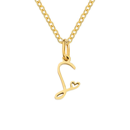 Letter Female Personalized Minority Clavicle Chain Pendants