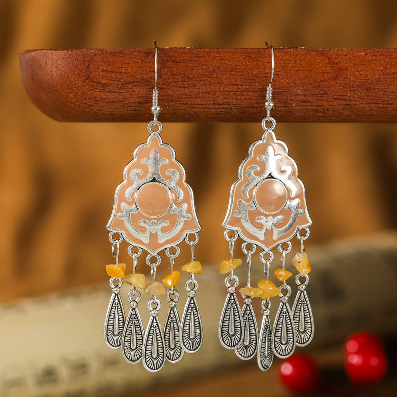 Your Natural Raw Gemstone Vintage Irregular Earrings