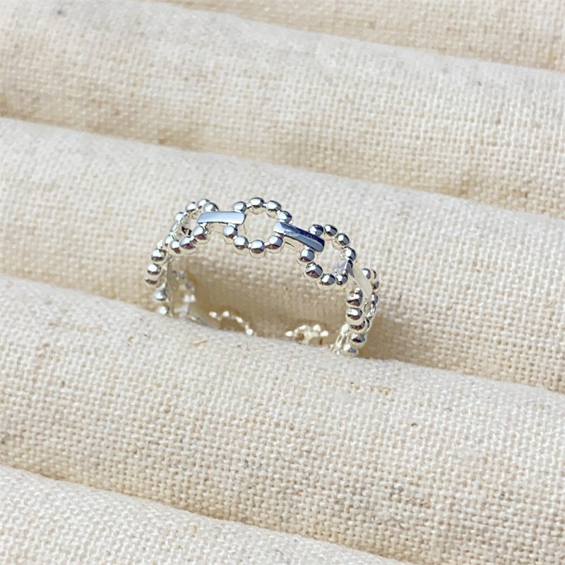 Women's Simple Sterling Sier Special Interest Light Rings