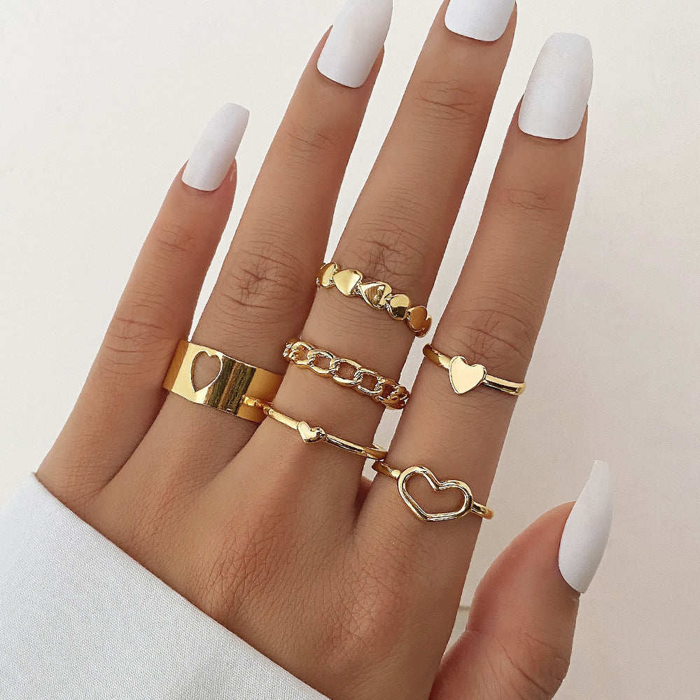 Creative Personality Twin Combined Set Suit Rings