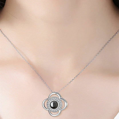 Love Language You Deer Projection Female Necklaces
