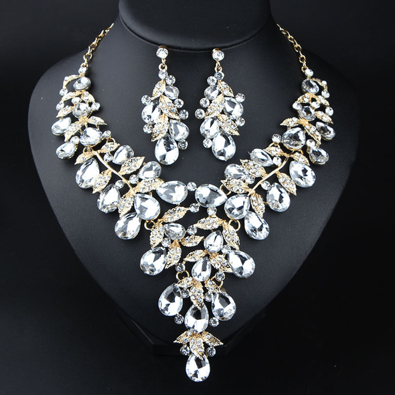 Women's Jewelry Exaggerated Personalized Rhinestone Big Suit Necklaces