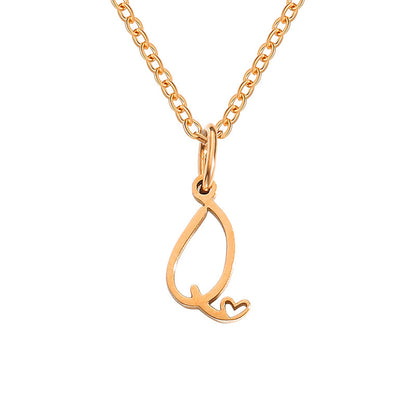 Letter Female Personalized Minority Clavicle Chain Necklaces