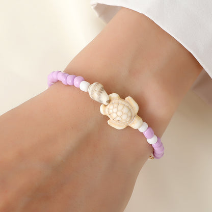 Style Turquoise Turtle Design Bohemian Beach Vacation Bracelets