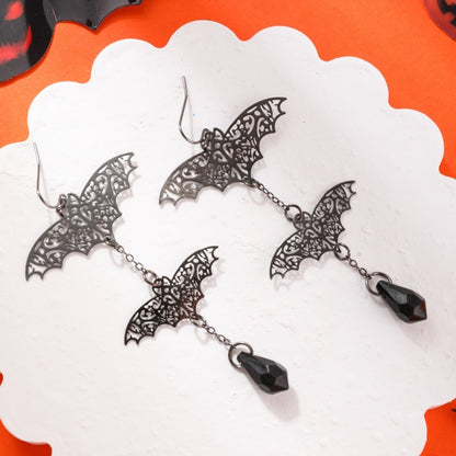 Exaggerated Personalized Halloween Dark Gothic Black Earrings