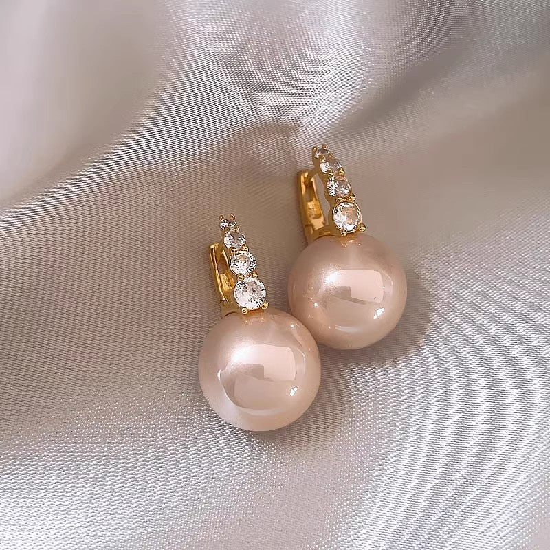 Pearl Flower Korean Style Tassel High Sense Earrings