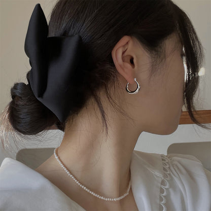 Women's Fashionable Cute Simple High-grade Sier Needle Exquisite Earrings