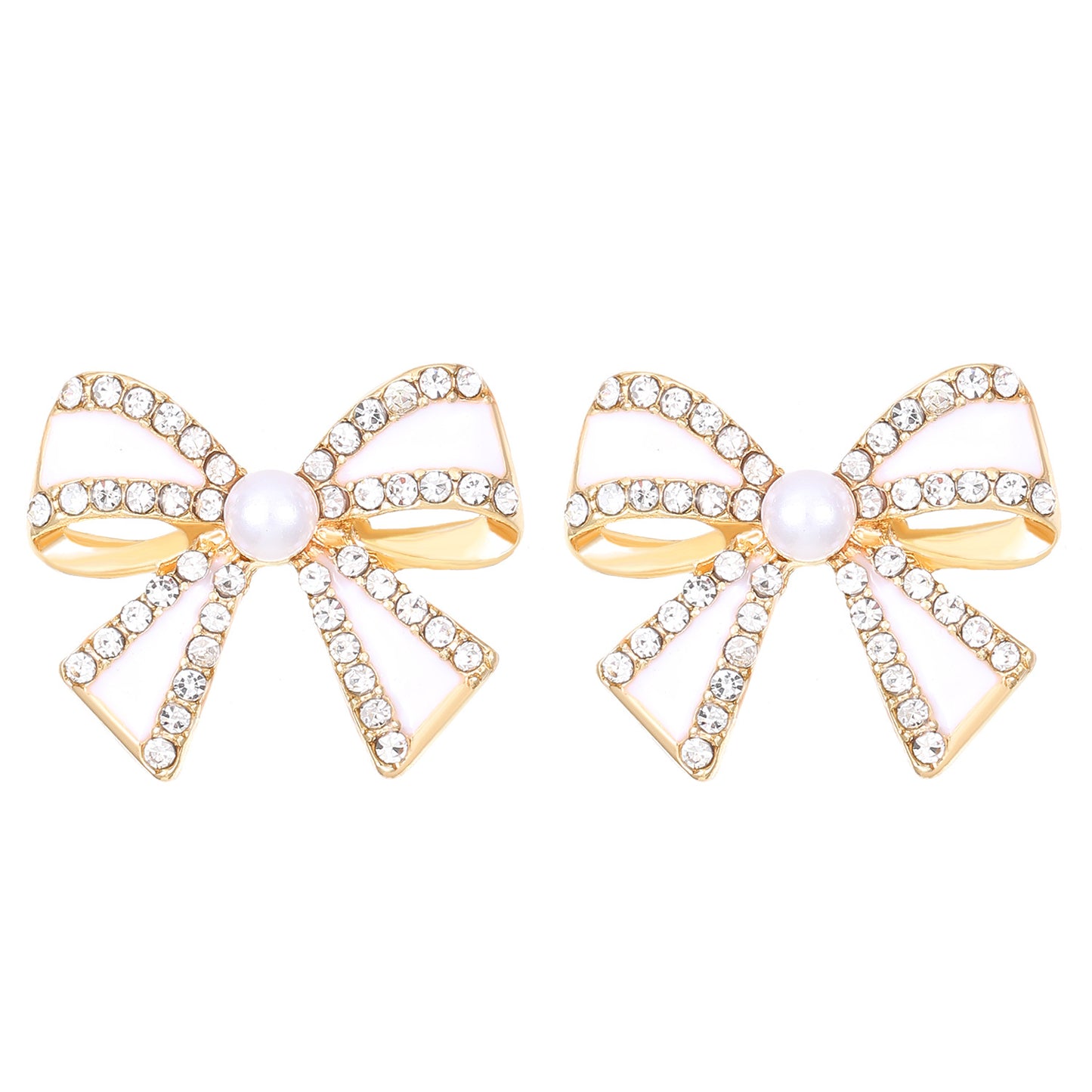 Women's Fashion Small Delicate Bow Christmas Color Simple Earrings