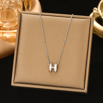 Women's Steel Ornament Design High-grade Light Luxury Necklaces