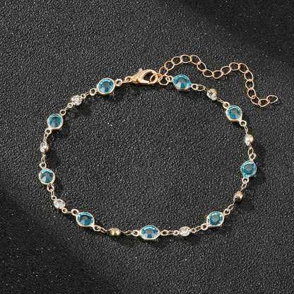 Fashion Ornament Inlaid Gemstone Personalized Accessories Colorful Bracelets