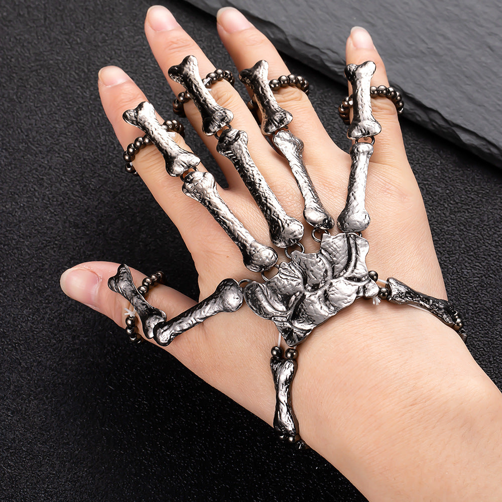 Metal Bone Skull Ghost Claw Finger Bracelets