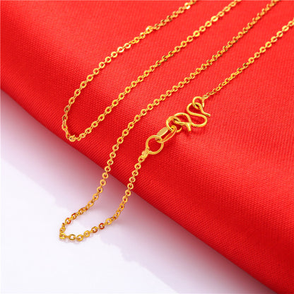 Women's Water Wave Box Hemp Flowers Clavicle Necklaces