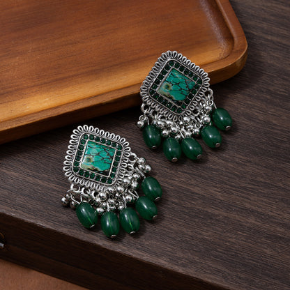 Retro Court Bell Tassel Female Niche Creative Earrings