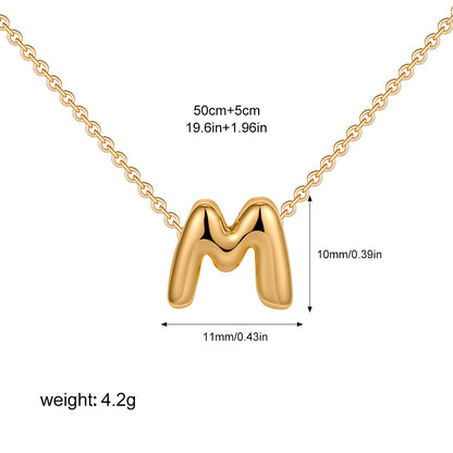 English Letter Simple High-grade Stainless Steel Necklaces