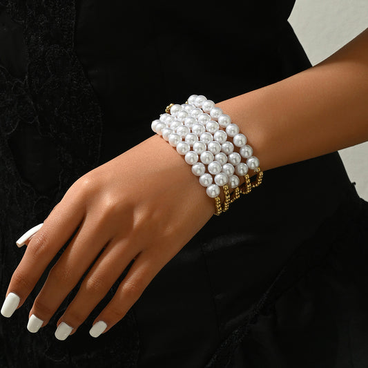 Women's Artistic Vintage Court Style Pearl Simple Bracelets