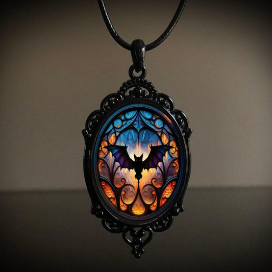 Billion Retro Gothic Crow Cross Witch Necklaces