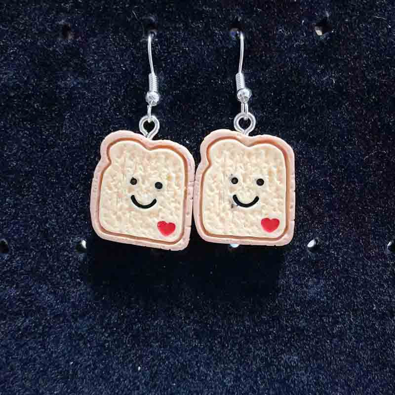 Ice Cream Candy Drink Resin Homemade Earrings