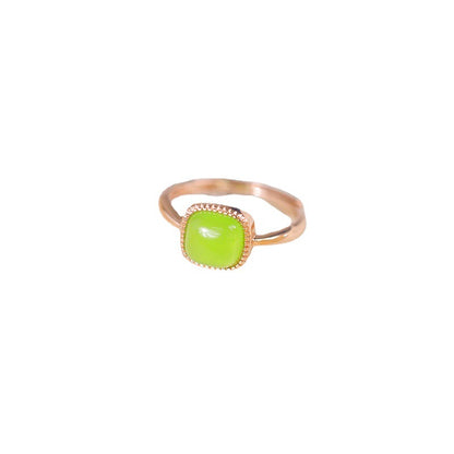 Small Sugar Cube Fashion Personalized Index Rings