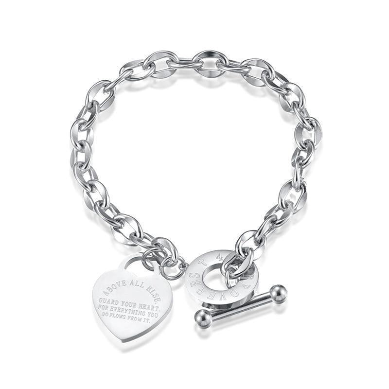 Love Stainless Steel Jewelry Personality Buckle Bracelets