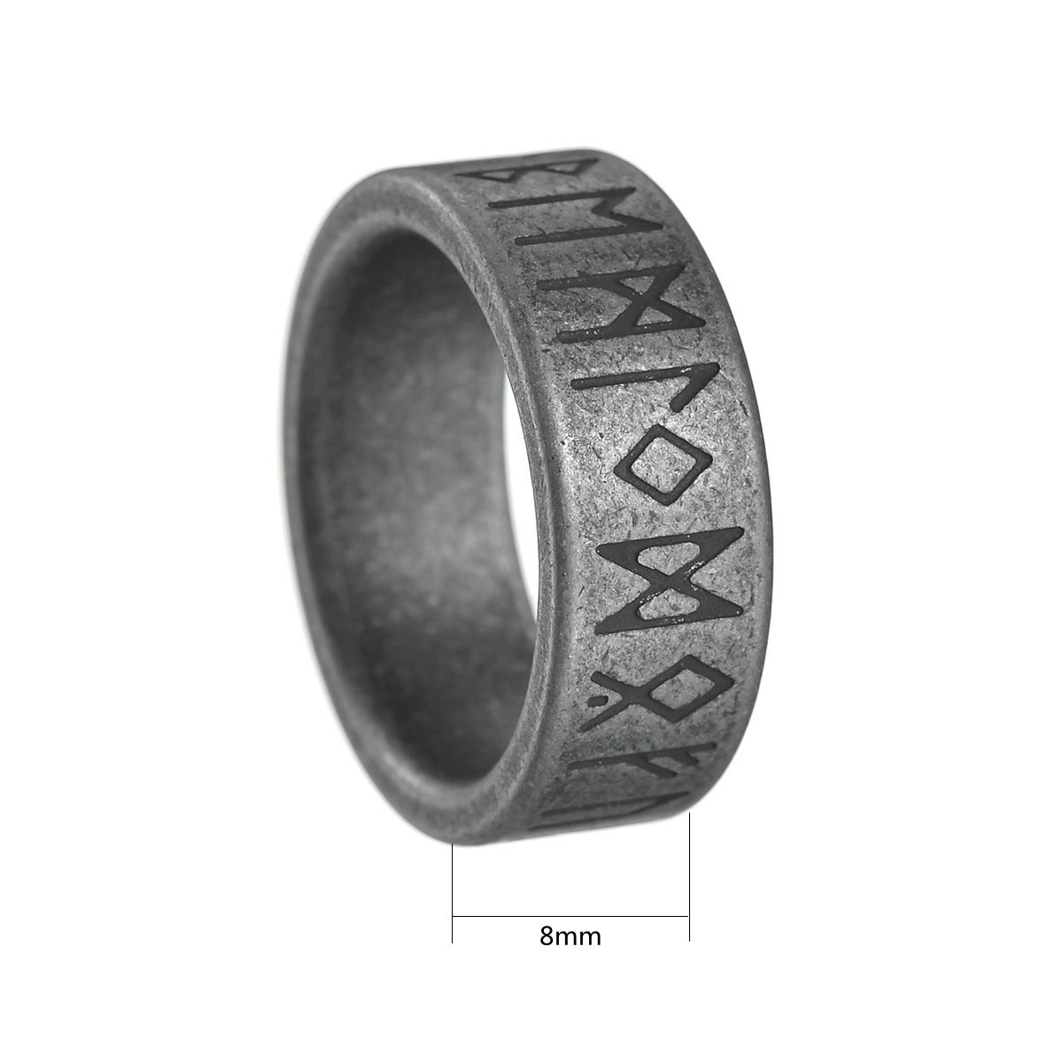 Men's Vintage Viking Rune Titanium Steel Fashion Rings