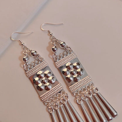 Chinese Style Beauty Long Type Imitation Earrings