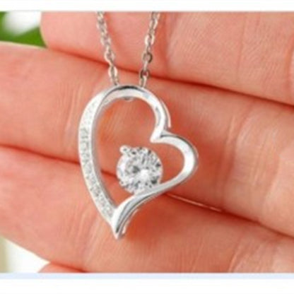 Sterling Sier Heart-shaped Female Korean Jewelry Necklaces