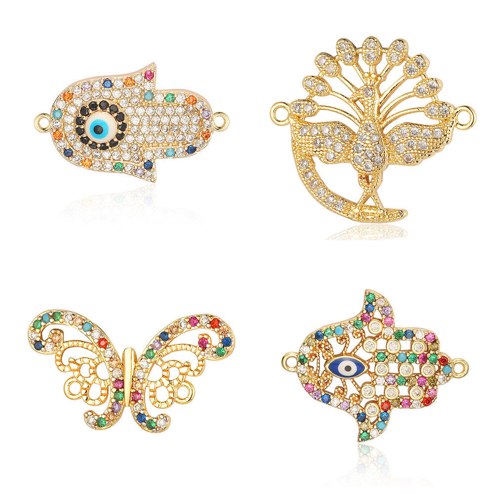 Ornament Accessories Peacock Butterfly Palm Hand Pendants