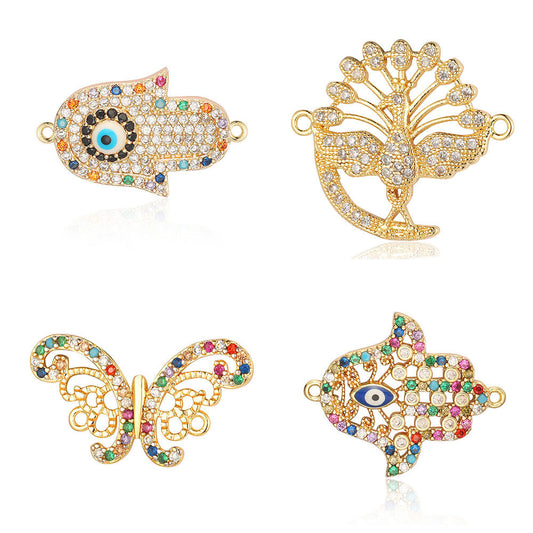 Ornament Accessories Peacock Butterfly Palm Hand Pendants