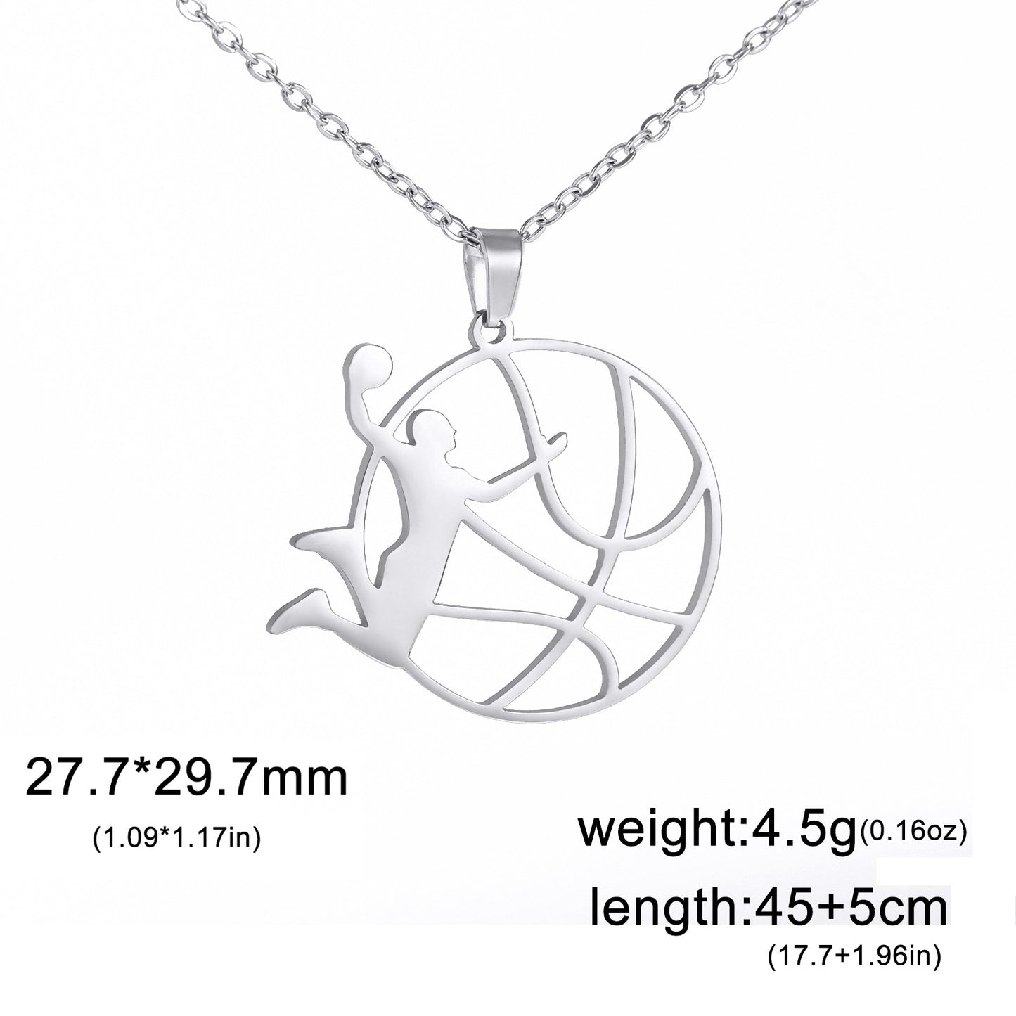 Dunk Action Basketball Hot Fashion Fun Necklaces