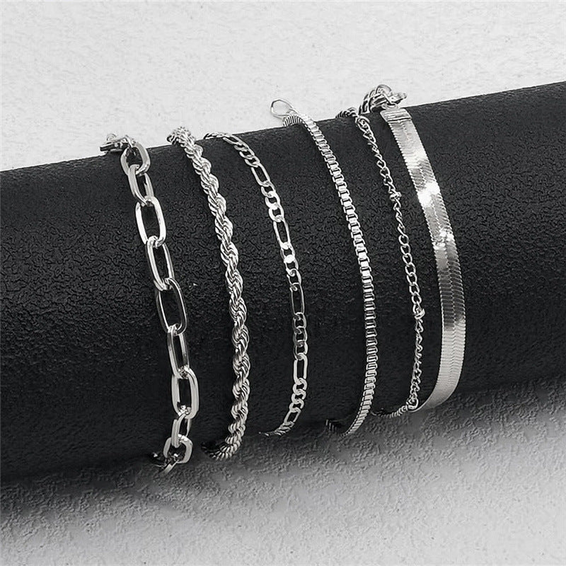 Women's Bohemian Minimalist Metal Chain Suit Simple Bracelets