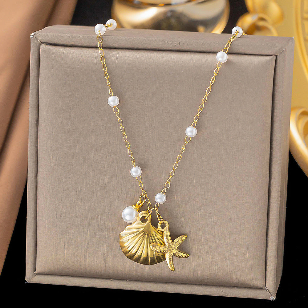 Women's Niche Design Cold Style Titanium Steel Necklaces
