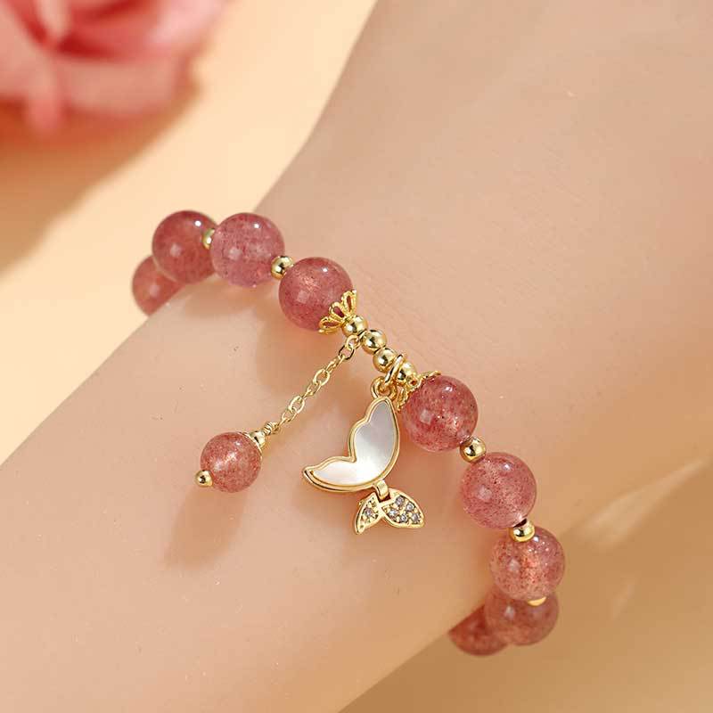 Crystal String Beads Female Fresh Sweet Bracelets