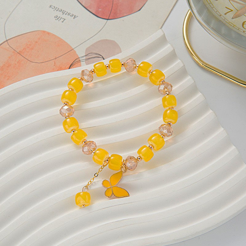 National Style Butterfly Cracked Cystal Gradient Bracelets