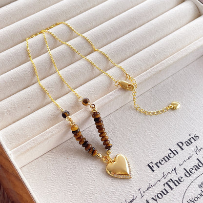 Natural Tiger Eye Niche Artistic Retro Necklaces