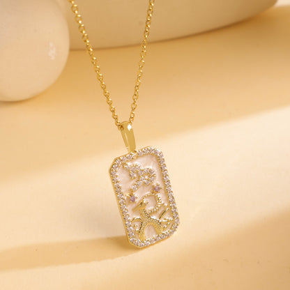 Constellation Color Zircon Female Special Interest Necklaces