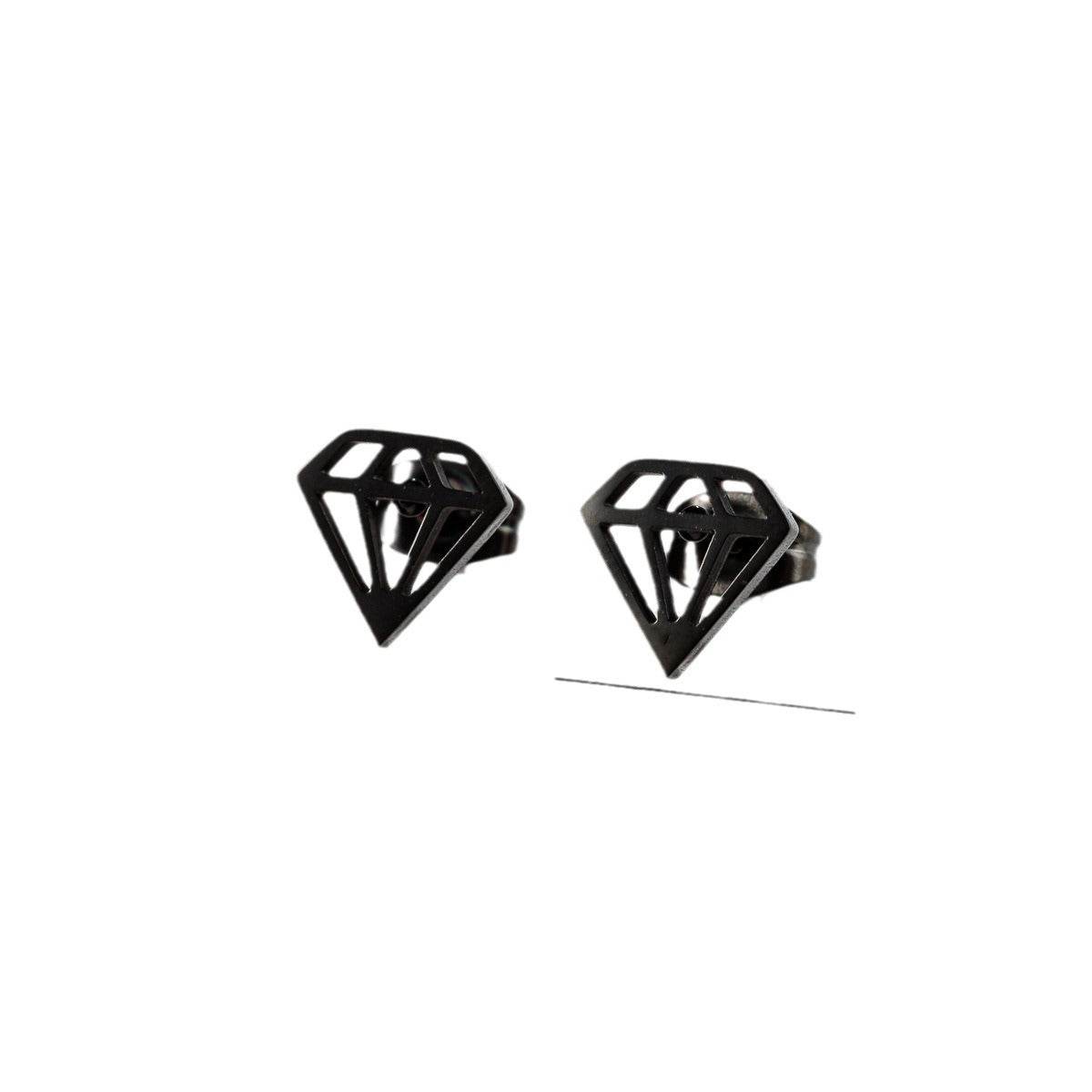 Stainless Steel Halloween Spider Versatile Geometric Earrings