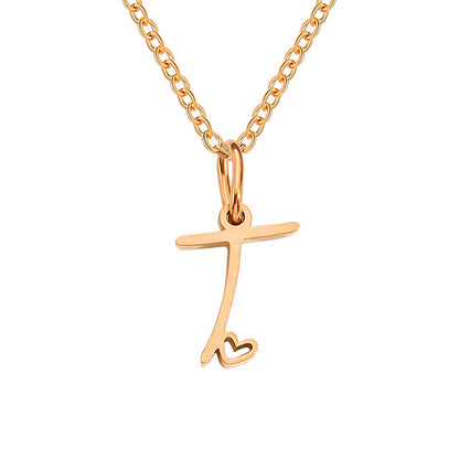 Letter Female Personalized Minority Clavicle Chain Necklaces