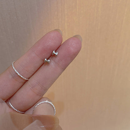 Women's Small Letter Simplicity Ear Refined Grace Rings