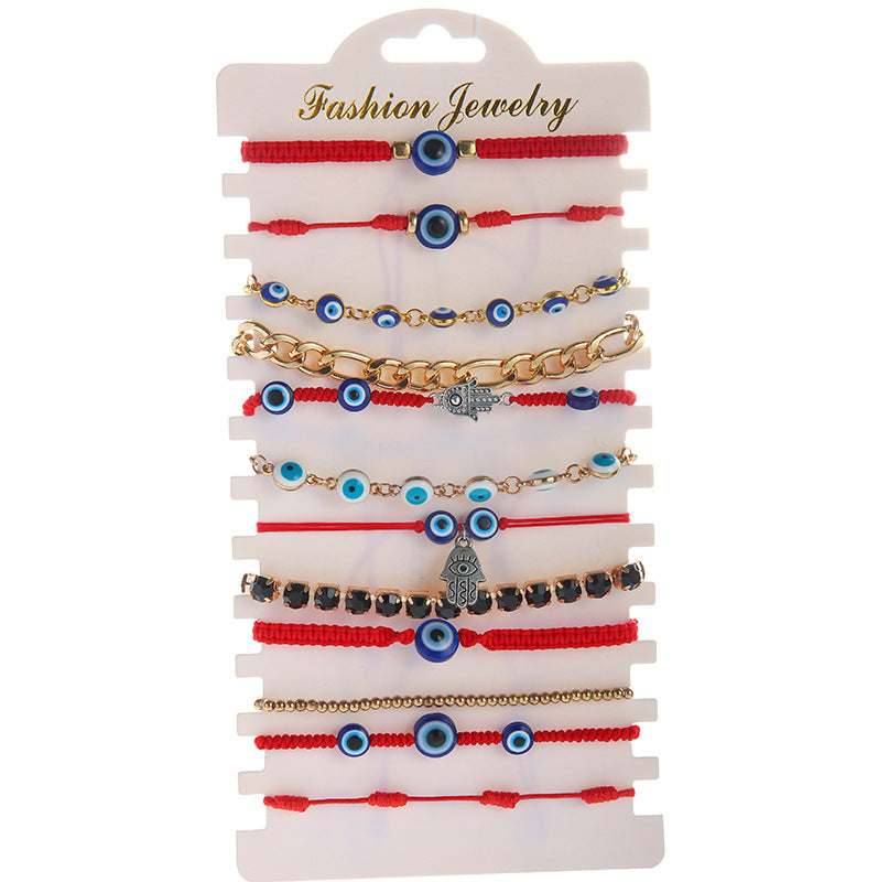 Bead Woven Hand Strap Devil's Eye Bracelets