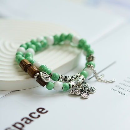 Ceramic Chinese Style Simple Fresh Ancient Beaded Bracelets