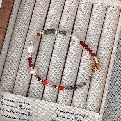 Natural Stone Shell Crystal Pearl Fashion Bracelets