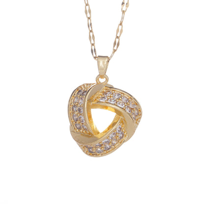 Women's Zircon Geometric Special Interest Light Luxury Design Necklaces