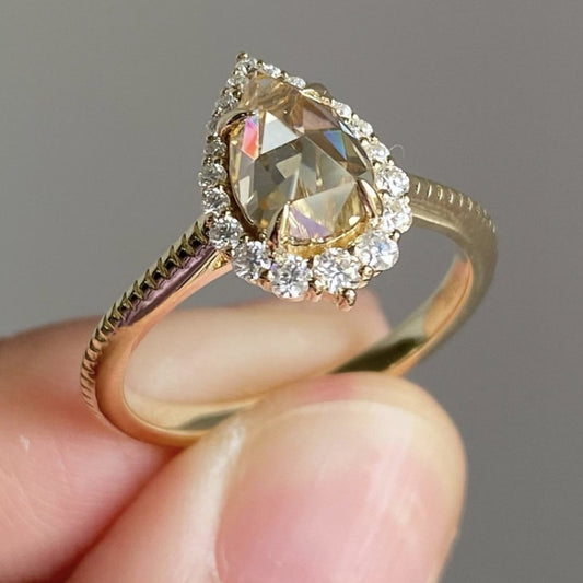 Women's Drop Fashion Ornament Birthday Gift Zircon Rings