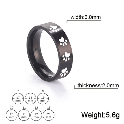 Women's & Men's Cute For Stainless Steel Finger Couple Rings