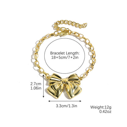 Women's Bow Pearl High-grade Design Sweater Chain Necklaces