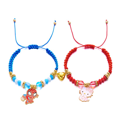 Cartoon Heart-shaped Magnetic Fashion Couple Hand Bracelets