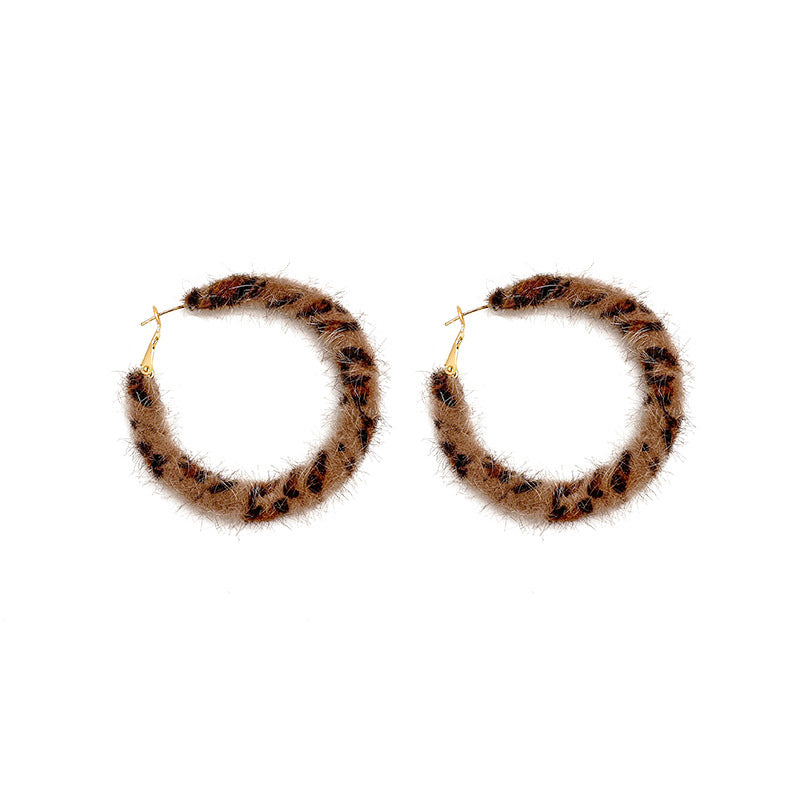 Leopard Eardrop Graceful Fashionable High Sense Earrings