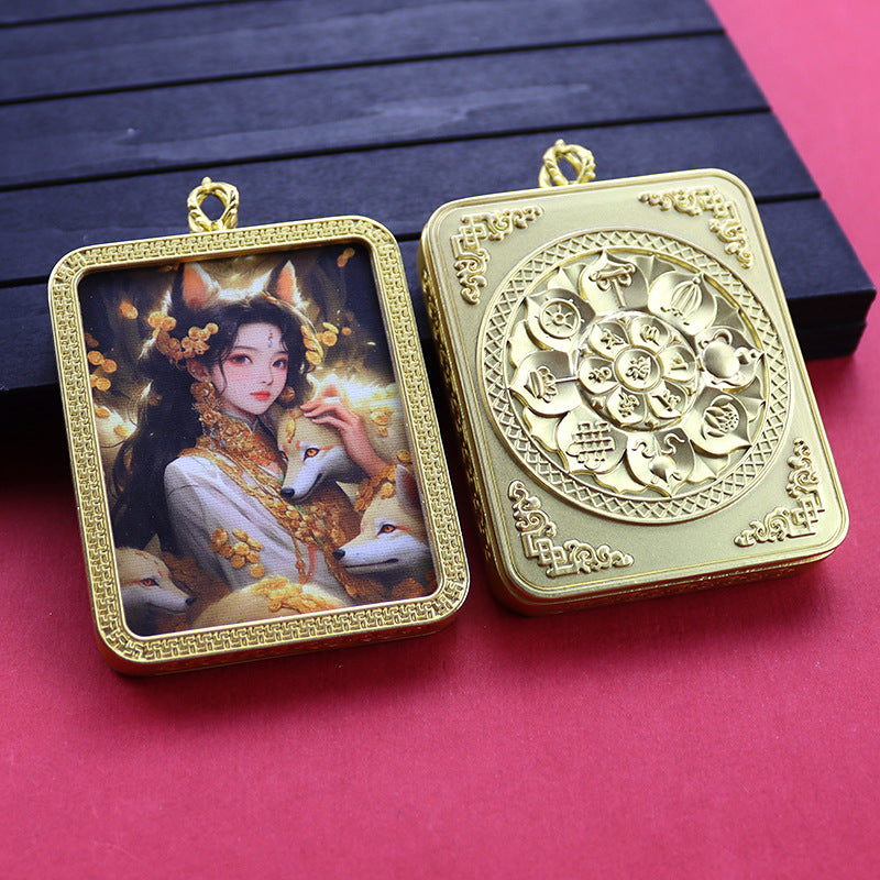 Ethnic Style Golden Fox Previous Life Pendants